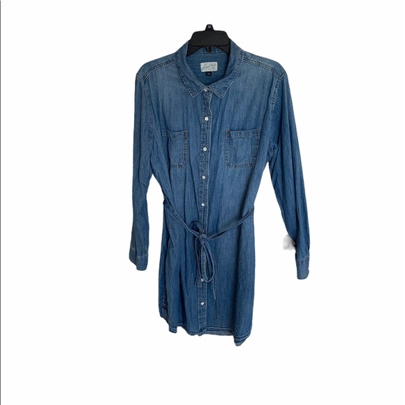women's jean shirt dress